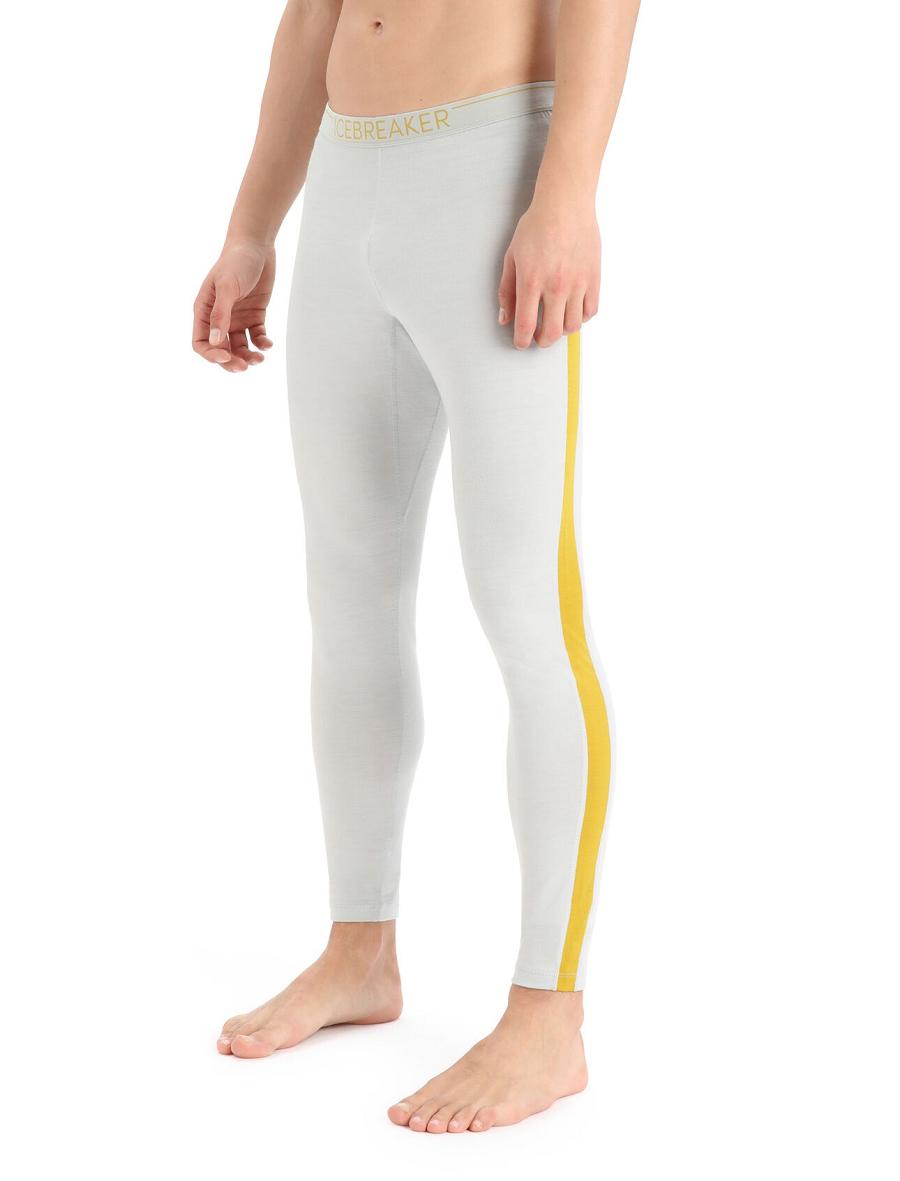 Icebreaker Merino 200 Sonebula Thermal Leggings Miesten Base Layers Kultaiset | FI 1364RVDW